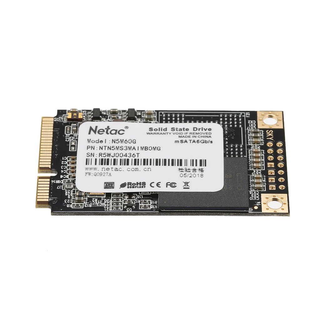 Netac N5M твердотельный накопитель SSD жесткий диск HDD SATA 3,0 High Speed 2,5 дюймов 4 мм тонкость SSD 120 г