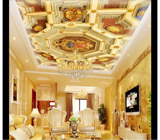 

3d murals wallpaper custom Dome dome hotel mural frescoes on the wallpaper ceiling wallpaper
