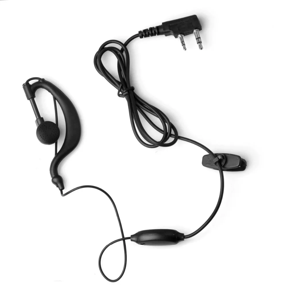

Baofeng UV-5R Original PTT Earpiece K Jack with Microphone In-ear Radio Headset for UV-5RE UV-5RA 888S Walkie Talkie Accessories
