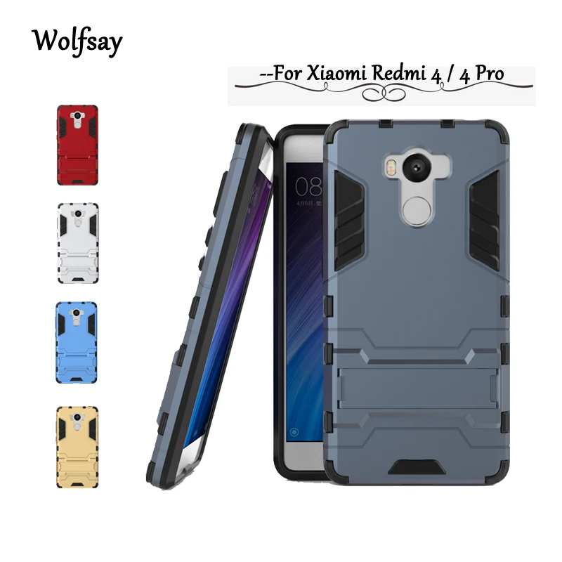 

For Xiaomi Redmi 4 Case Slim Robot Armor Shockproof Rubber Case For Xiaomi Redmi 4 Pro Phone Cover For Redmi 4 Prime Coque