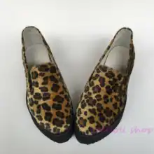 Принцесса swee Леопард Лолита обувь Конский волос леопард эластичная губка торт обувь ручной работы клиента на заказ большие размеры an5170