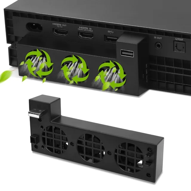 Best Offers Perfeclan Cooling Fan External USB Cooler System with 3 Cool Fans Stand for Microsoft Xbox One X