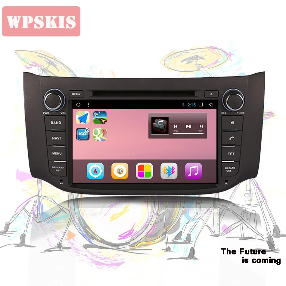 8 &quotВосьмиядерный Android 9 0 для Nissan Sylphy / B17 Sentra 2012 2017 автомобильный DVD gps музыкальный