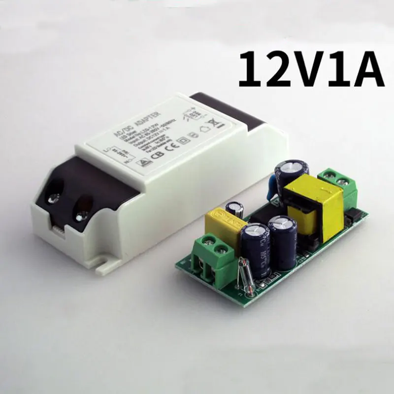 

DC 12V 1A 12W LED Driver Constant Voltage Cabinet Lamp Drive input 220V output 12V AC/DC Adapter
