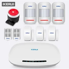 KERUI W19 Беспроводная GSM GPRS домашняя охранная сигнализация система противоугонной сигнализации приложение дистанционное управление сообщение Push автоматический набор