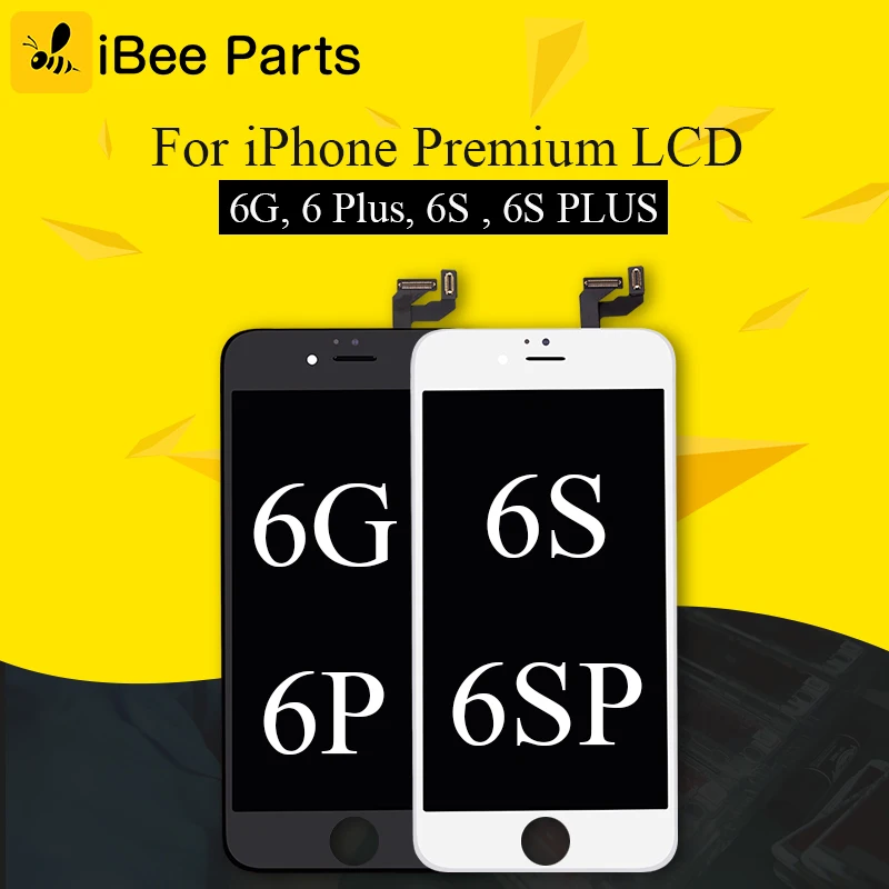 Запчасти iBee 10 шт. для усовершенствованных премиум дисплеев iPhone 6 6S LCD Plus|Экраны