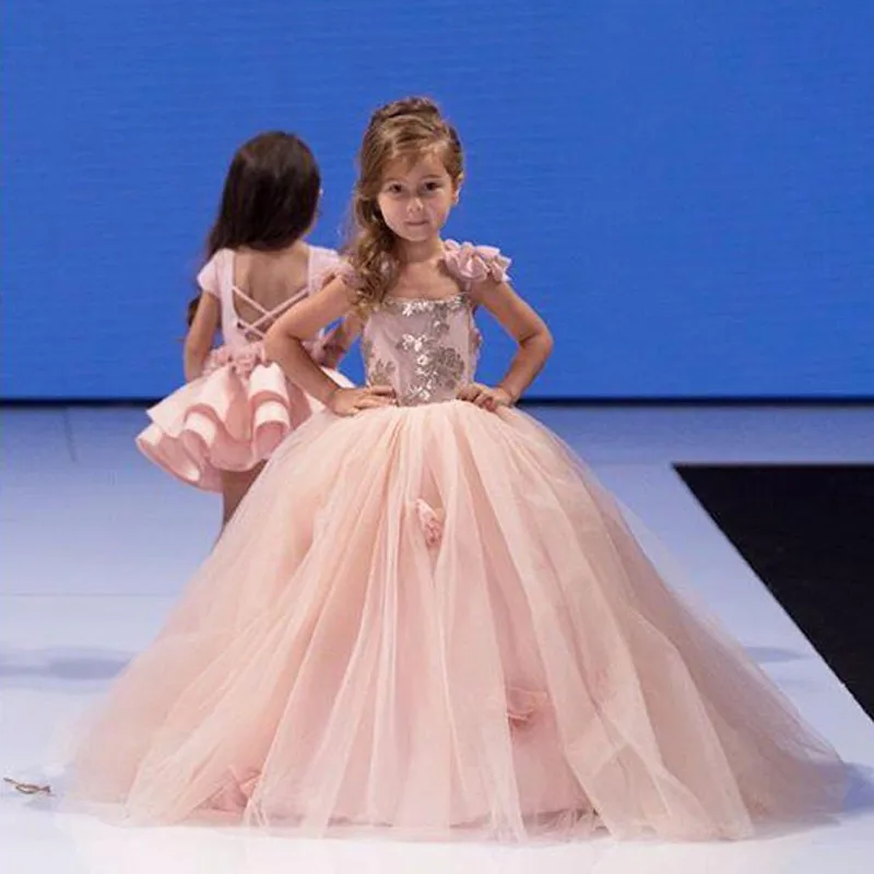 

NEW Flower Girl Dresses for Wedding Cinderella Girls Dress Princess Children Party Ball Gown First Communion Dress