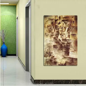 

Barocco Unframed Hand Painted Abstract Landscape Oil Painting Decorative Pictures Canvas Art Home Decoration 24X36inch