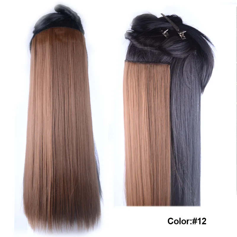 jeedou Straight Hair Clip in One Piece Hair Extensions 5Clips Synthetic 24\ jeedou Straight Hair Clip in One Piece Hair Extensions 5Clips Synthetic 24\