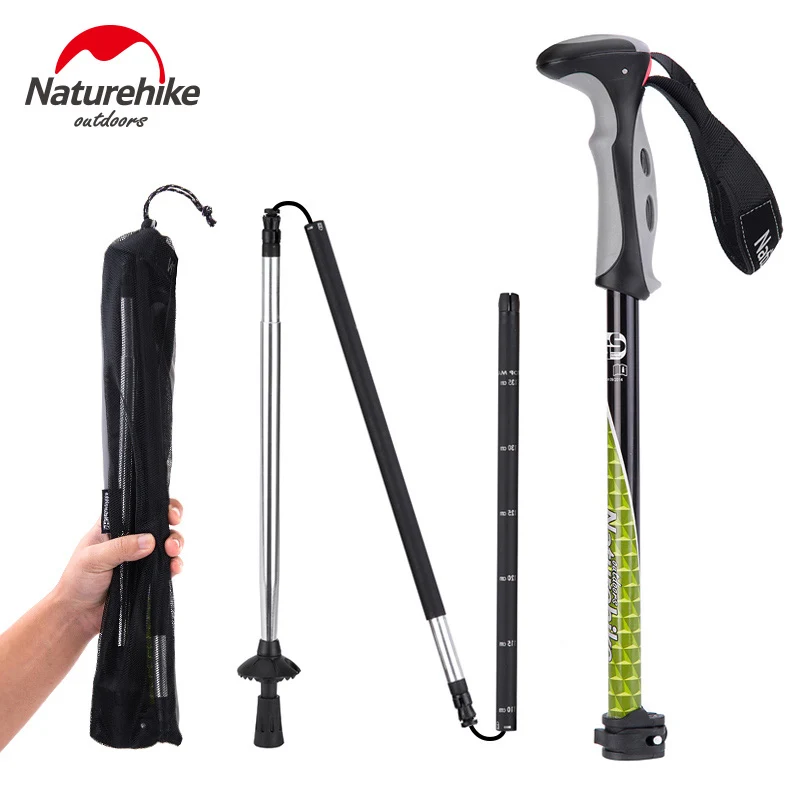 Naturehike Outdoor Walking Stick Climbing Rod Carbon Ultra Light 4