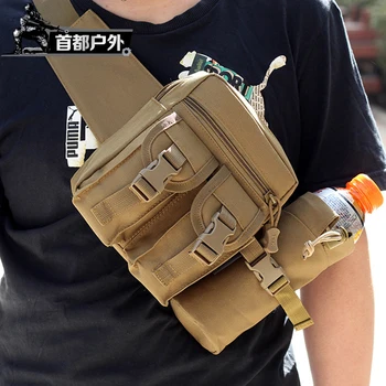 

outdoor Tactical Sport Water Bottle Bag Army Camouflage Fanny Pack Riding Mountain Running molle Sports Package