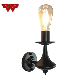 

Nordic Wall Lamp Bedroom Bedside Lamp Iron Art Corridor Study Living Room Simple Modern Creative Candle Head Wall Lamp