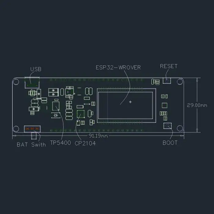 TTGO T-Energy 8MByte PSRAM ESP32-WROVER-B Wi-Fi модуль Bluetooth макетная плата DU55