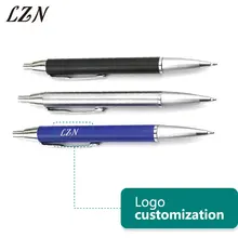 LZN Коммерческая металлическая Подарочная шариковая ручка пресс роллер, шариковая ручка Выгравированная компания детали для продвижения к клиенту бесплатно