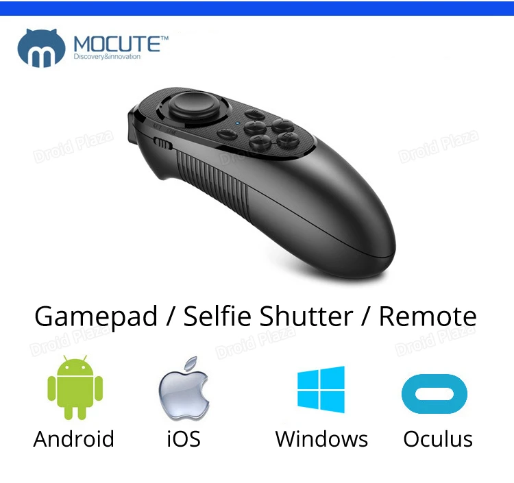 Mocute 052 Bluetooth пульт дистанционного спуска затвора беспроводные геймпады для Android iOS смартфона ПК ТВ коробка 3D очки виртуальной реальности