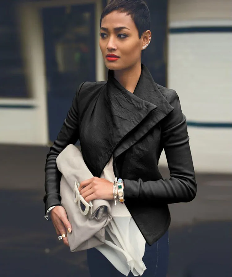 ladies short black coats