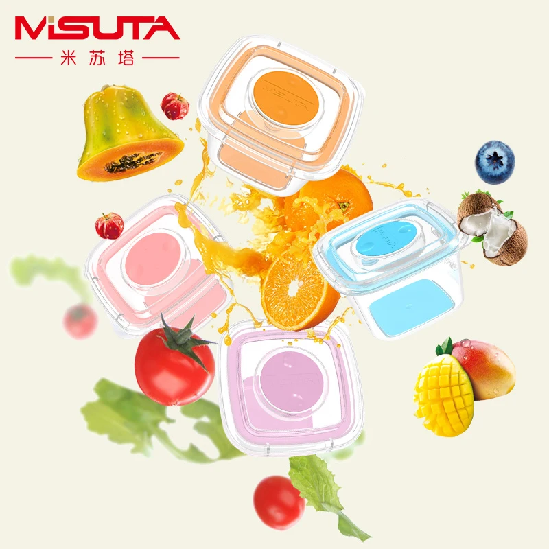 60ML 6Pcs/120ML 4Pcs Portable Baby Food Storage Snack Box Milk Powder Box