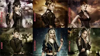 

Living room home wall decoration fabric poster The most popular movies movies Sucker Punch Emily Browning Vanessa Hudgens