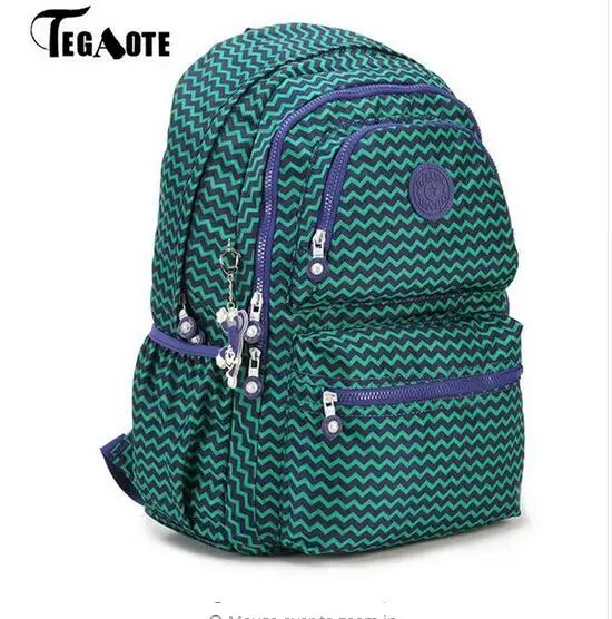 

2017 TEGAOTE School Backpack for Teenage Girls Nylon Casual Mochila Feminine Backpacks Women Solid Famous Laptop Bagpack Female