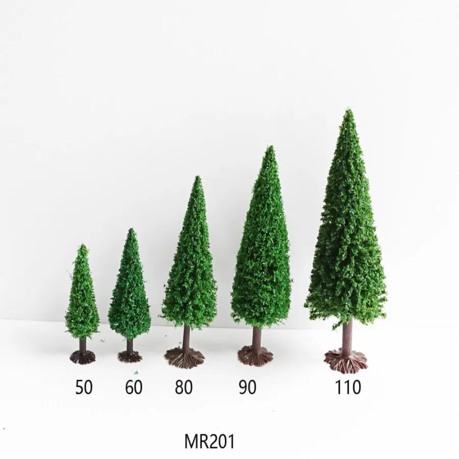 architecture scale wire pine tree ho train layout (5)