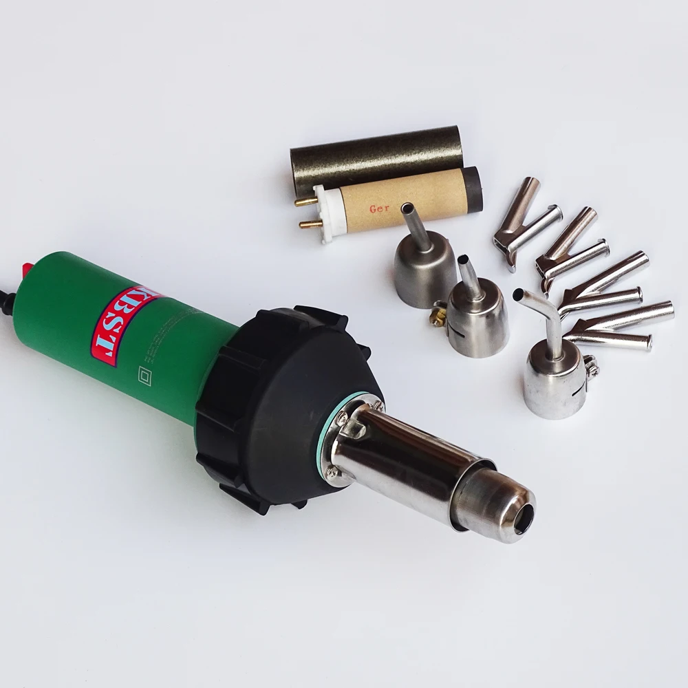 

hot air welding gun welder with 7pcs of weld nozzles and 1pc of heat element with mica tube