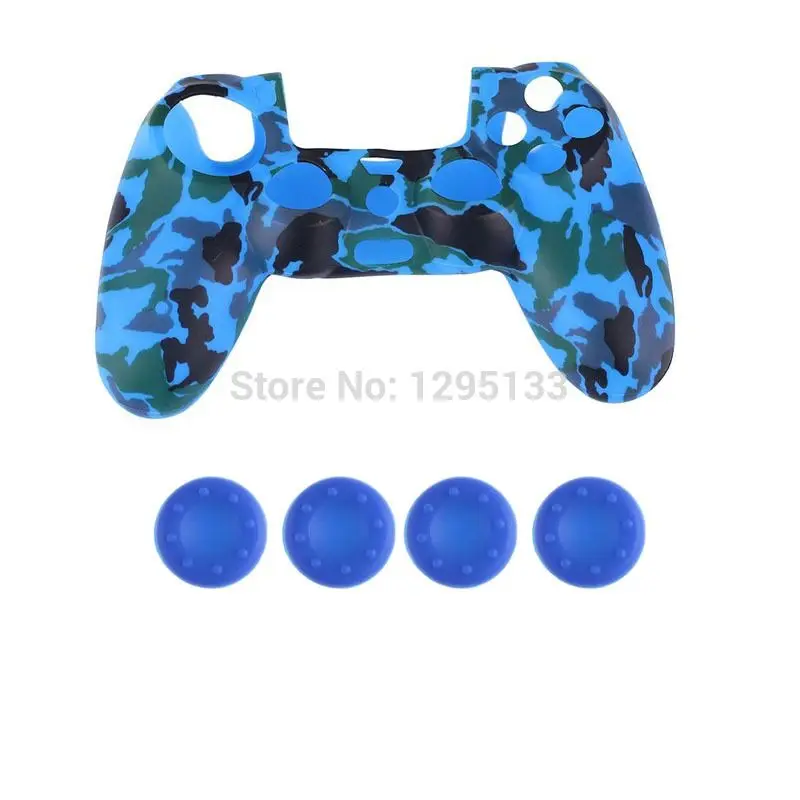 Камуфляжный силиконовый защитный кожаный чехол для sony Playstation PS4 Play Station PS 4 Dualshock 4 игровой джойстик