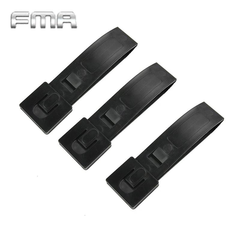 FMA 3"Strap Buckle Accessory Tactical Molle Webbing Connecting Lock Buckle Backpack Strap Webbing Buckle TB1032 3pcs for A Set - Цвет: Black