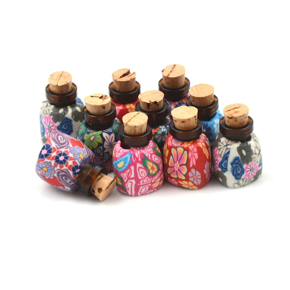 

Mini Clear Small Tiny Glass Vials Jewelry Special Gift Bead Storage Polymer Clay Bottle With Corks Wish Bottle For Payty Decor