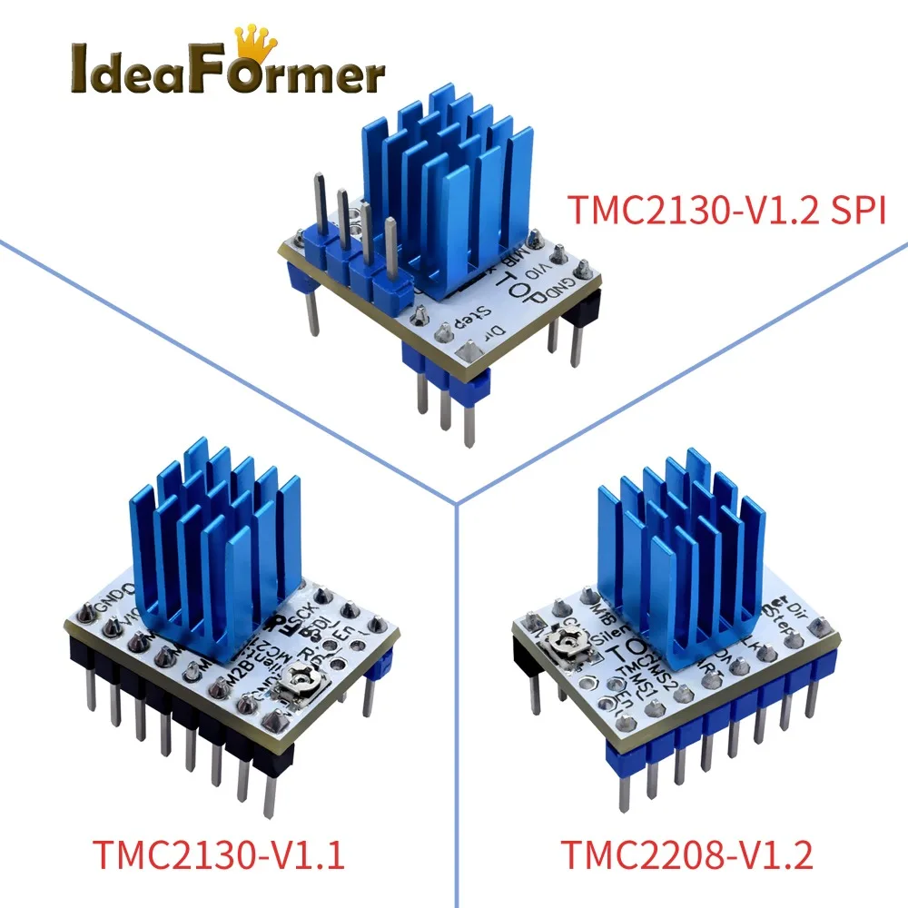 4/5 шт 3D-принтеры TMC2208 V1.2/TMC2130 V1.1/TMC2130 V1.2 SPI Драйвер шагового двигателя StepStick с защитой высокой производительности
