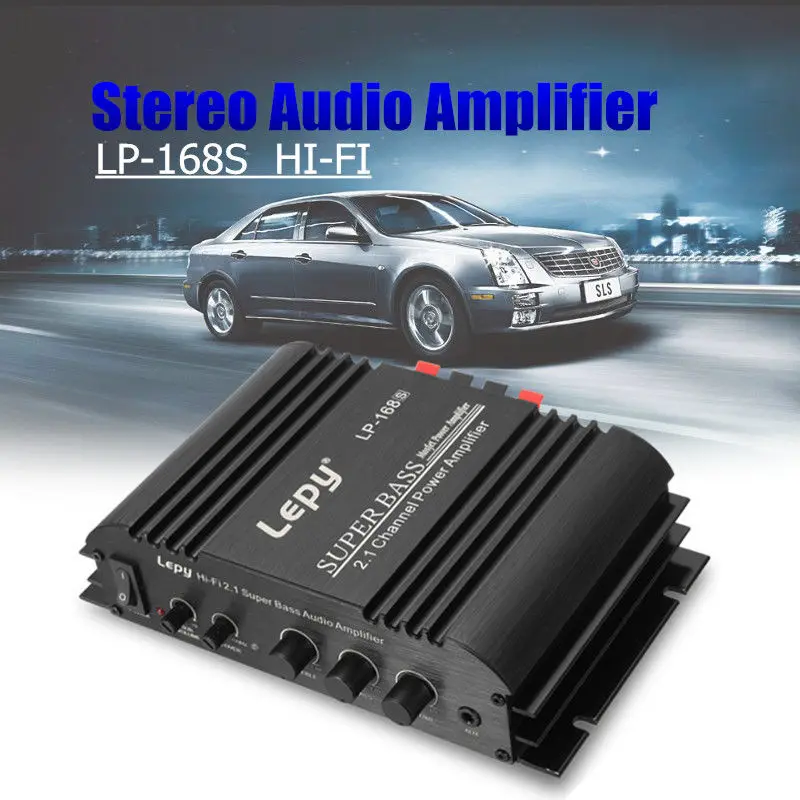 Lepy LP 168S 2 1ch 2x45W + 68W выход Super Bass Audio HiFi усилитель мощности mp3|Усилители мощности| |