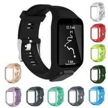 Замена TPE запястье ремешок для TomTom 2 бегун 2/3 Spark/Spark 3 авантюрист Гольфист gps часы, ремешок на запястье аксессуары