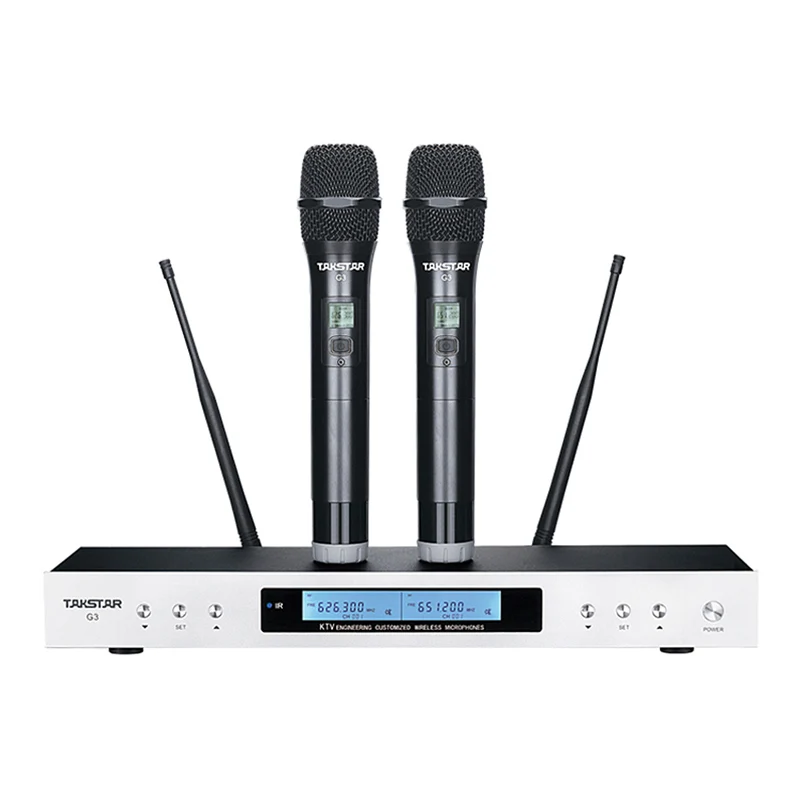 Takstar G3 умная UHF Беспроводная микрофонная система используемая для караоке