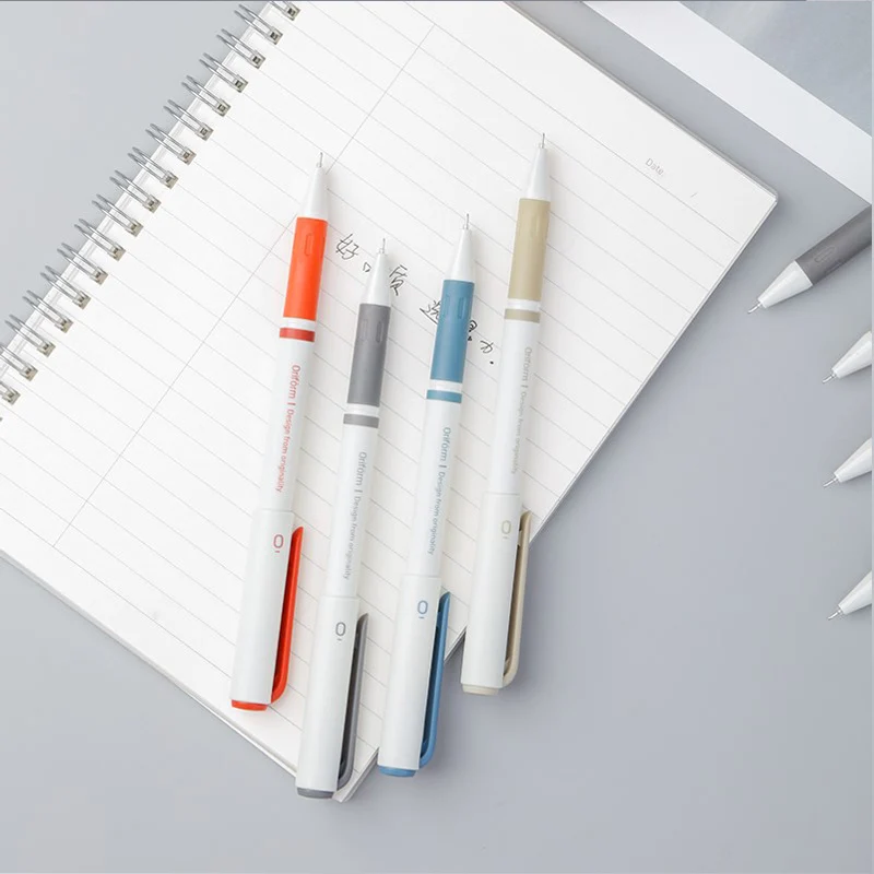 

DELI Gel Pen 4pcs A262 Business Office Signature Pen 0.38mm Student Exam Dedicated Full Needle Carbon Pen Writing Painting Tools