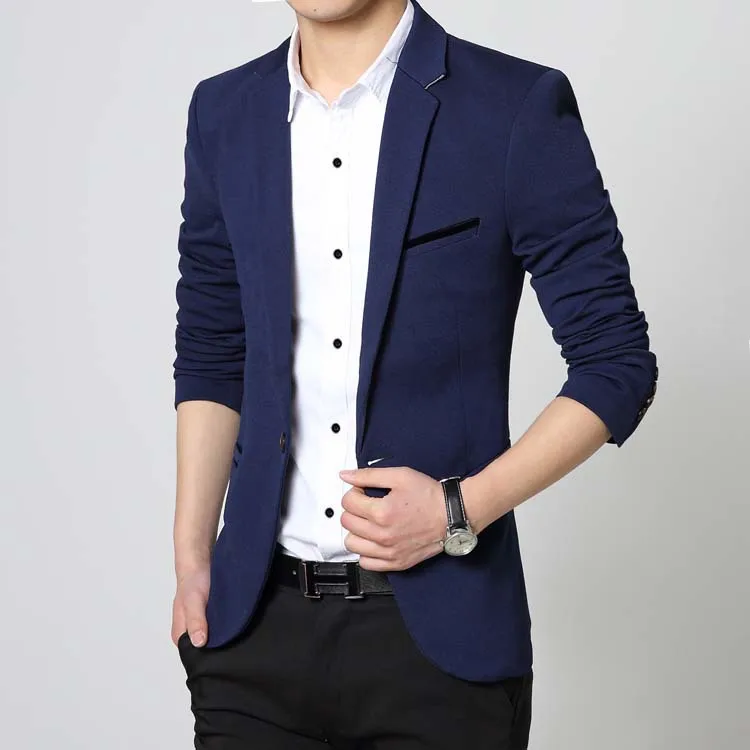 2015 otoño primavera nuevos hombres Blazer moda Casual