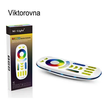 

2.4G Wireless RF Remote Controller 4-Zon RGB RGBW W/WW Dual RGBCCT White & Brightness Dimmer Controller for Led Bulb Led Strip