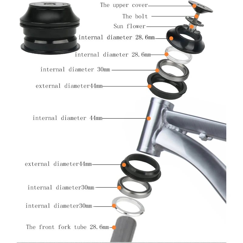 Подшипник для горного велосипеда 44 мм|head tube|head bearingsbike fork bearings |