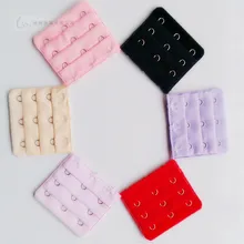 5 шт. горячие женские полезные бюстгальтеры крючки на бюстгалтер для регулировки размера расширение 3 крючка 3 ряда Регулируемая пряжка для ремня многоцветная