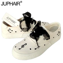 Новые маленькие свежие туфли с ручной росписью Женская холщовая обувь с граффити для колледжа, Белые Простые дышащие летние осенние черные шнурки