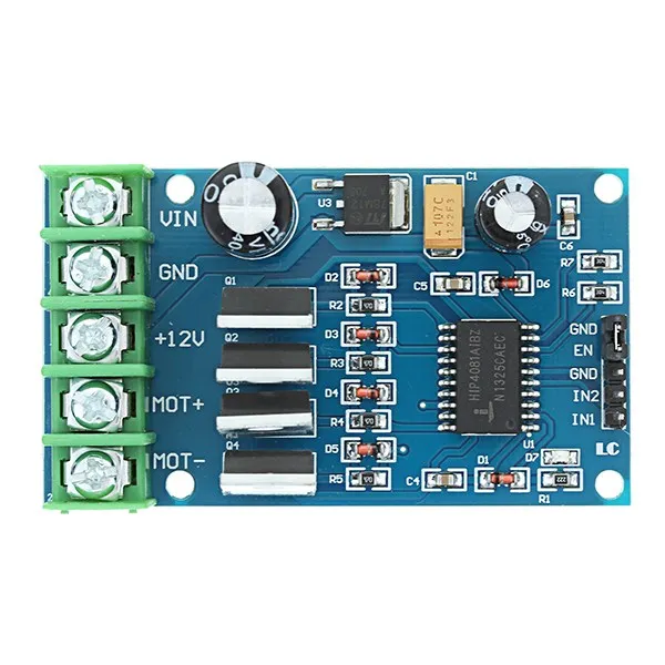 

170W High Power H-Bridge Motor Driver Module For NMOS Brake Cycle For DC 5-40V Motor 4 External NMOS Tubes Two PWM Inputs