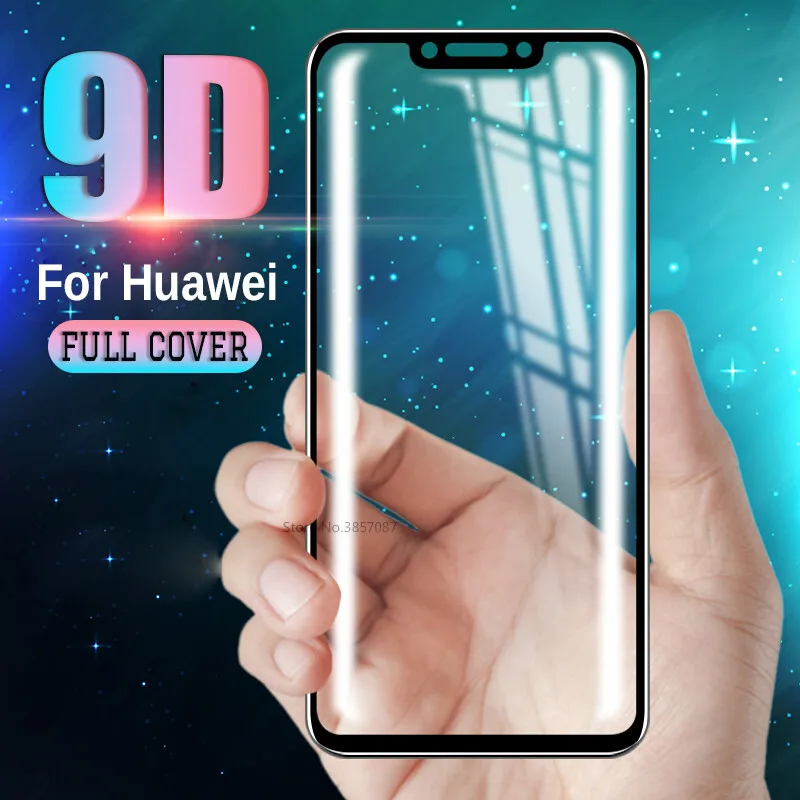 Закаленное стекло 9D с полным покрытием для Huawei Honor 10i 20i 8S 8A 10 8 9 lite P20 P30 Pro Lite Y5 Y6 Y9 P