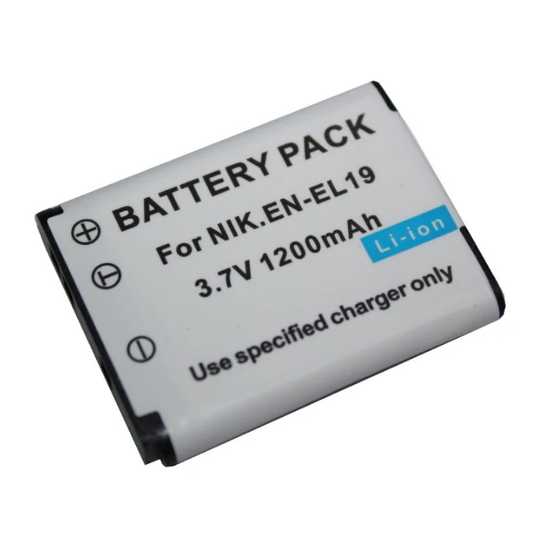 

2pcs EN-EL19 1200mAh Battery Rechargeable Digital camera batteries for Nikon Coolpix S2500 S3100 S4100 ENEL19 EN EL19