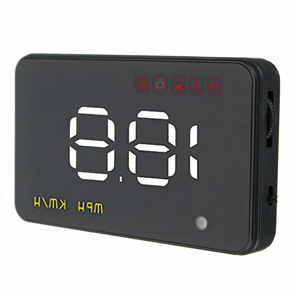 3.5 Inch Uinversal Digital Auto Car HUD Head Up Display LCD OBD2 Speedometer Overspeed Warning System A1000 Alarm Voltage