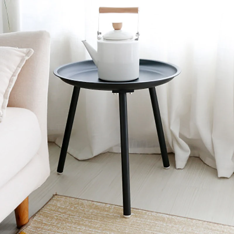 Simple small-sized end table living room sofa side Nordic wrought iron coffee table Creative small round wholesale 35*38cm