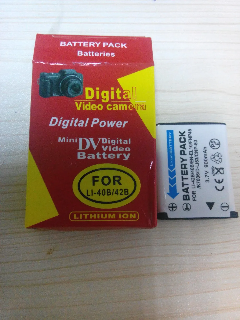 

1pcs 900mAh Li-40B/42B Battery for Olympus Li-42B/Pentax D-Li63/Fuji NP-45/EN-EL10