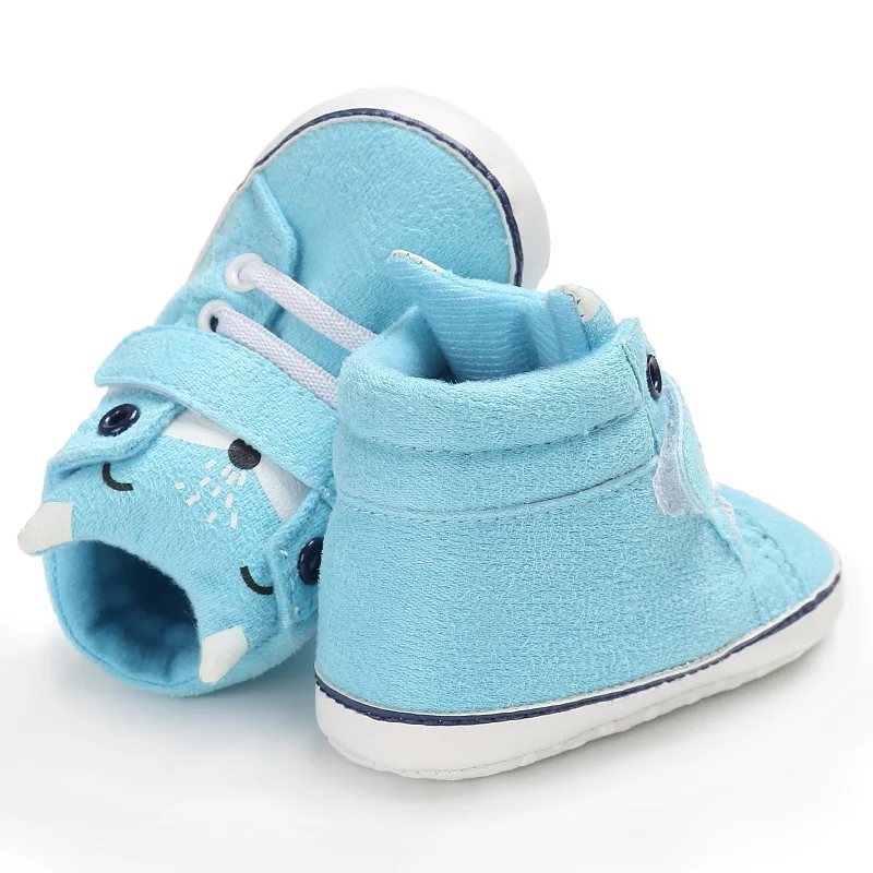 Осень лисьей головы Обувь для младенцев хлопчатобумажной ткани Нескользящие Обувь для младенцев Обувь для малышей Младенческая малышей