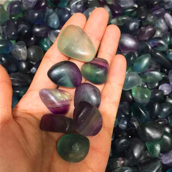 

8 pcs drop shipping natural rainbow fluorite crystal gemstone reiki healing polished crystal loose gemstone jewelry making