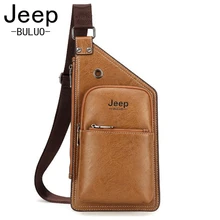 Jeep Новинка 2017 года Грудь сумка для Для мужчин Crossbody Для Мужчин’s Повседневное кожа Сумка слинг мужского плеча талии мешок большой Ёмкость JP8006