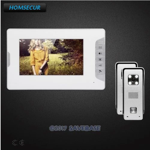 

HOMSECUR 7inch Video Door Phone Intercom System With User-friendly Design of Mute Mode