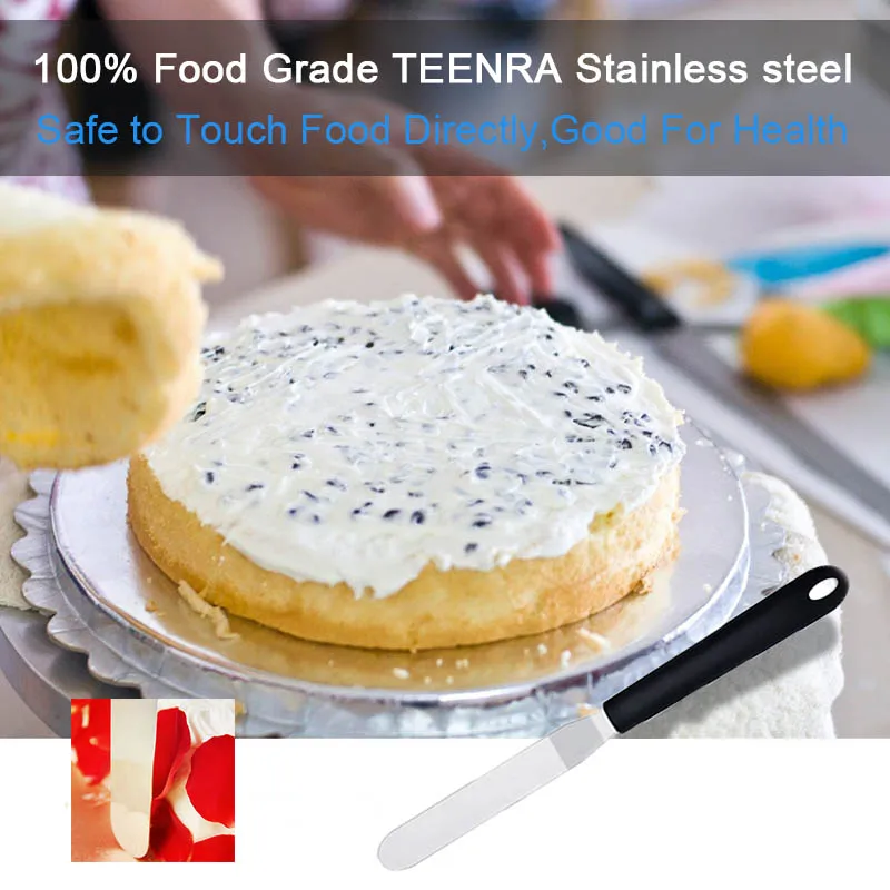 TEENRA 6/8/10 дюйма нож для масла из нержавеющей стали кремового торта шпатель