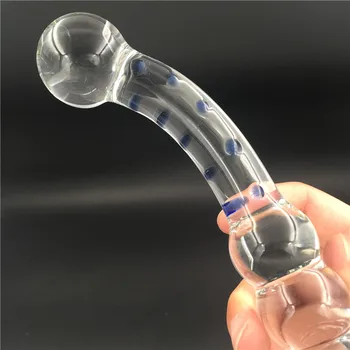 Beads Pyrex glass crystal dildo Sex toy Adult products for women penis Anal butt plug men female male masturbation 4